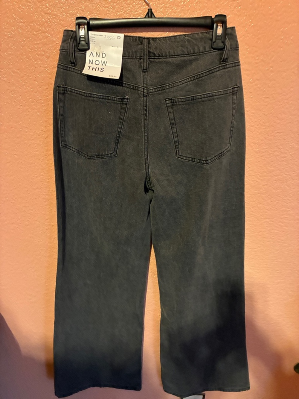 AND NOW THIS Black Wide-Leg Jeans with Stud Accents - Picture 6 of 8
